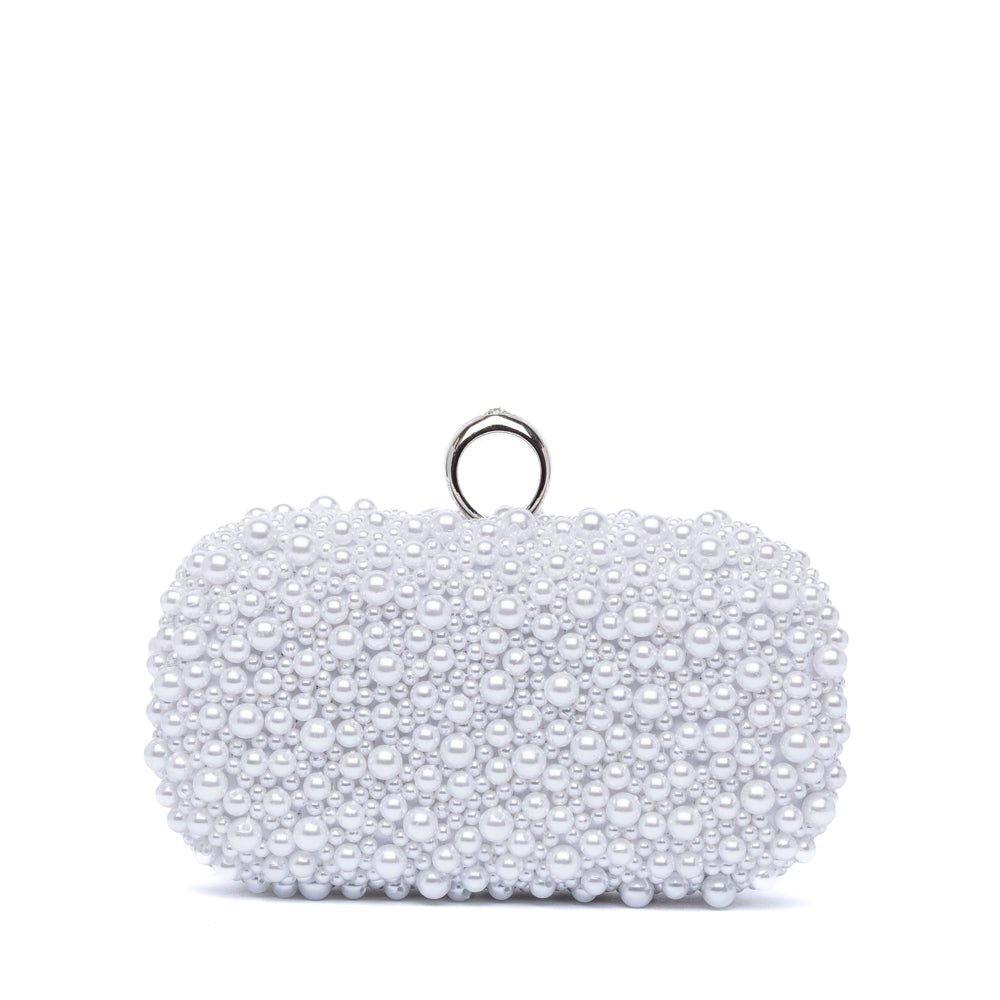 Clutch Sposa in perle bianche. - TreemmeCreazioni