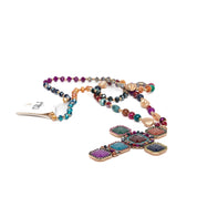Collana lunga pendente con croce. - TreemmeCreazioni
