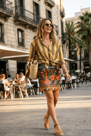 Completo camicia e gonna marrone - TreemmeCreazioni