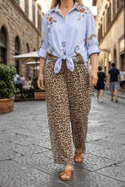 Completo camicia e pantalone animalier - TreemmeCreazioni