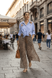 Completo camicia e pantalone animalier - TreemmeCreazioni