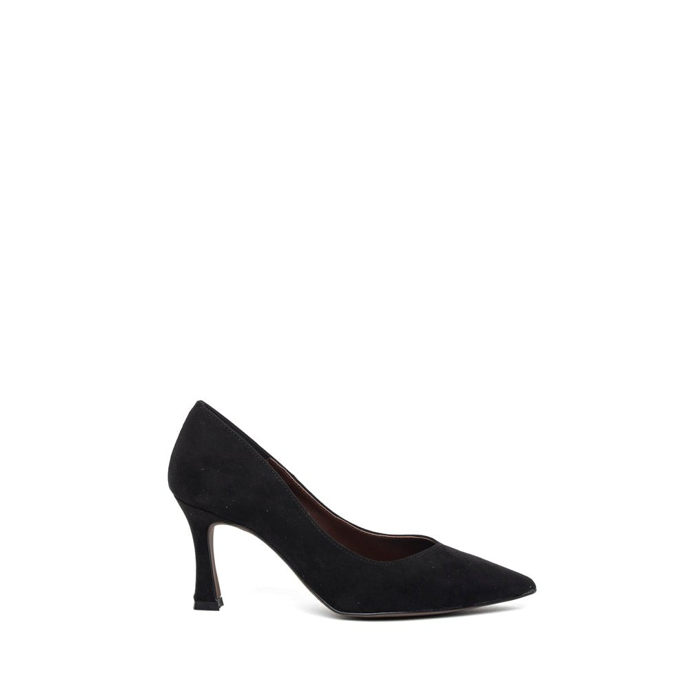 Décolleté in camoscio nero con scollo a cuore - TreemmeCreazioni