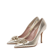 Décolleté in charme platino con fiocchetti - TreemmeCreazioni