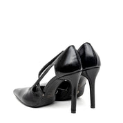 Décolleté in ciack nero con cinturino. - TreemmeCreazioni