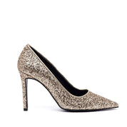 Décolleté in glitterone platino. - TreemmeCreazioni