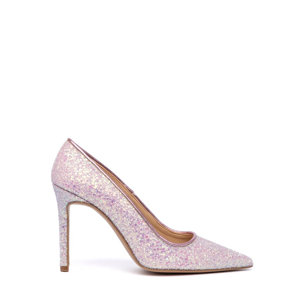 Décolleté in glitterone rosa pastello - TreemmeCreazioni