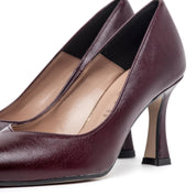 Dècolleté in liz fil bordeaux. - TreemmeCreazioni
