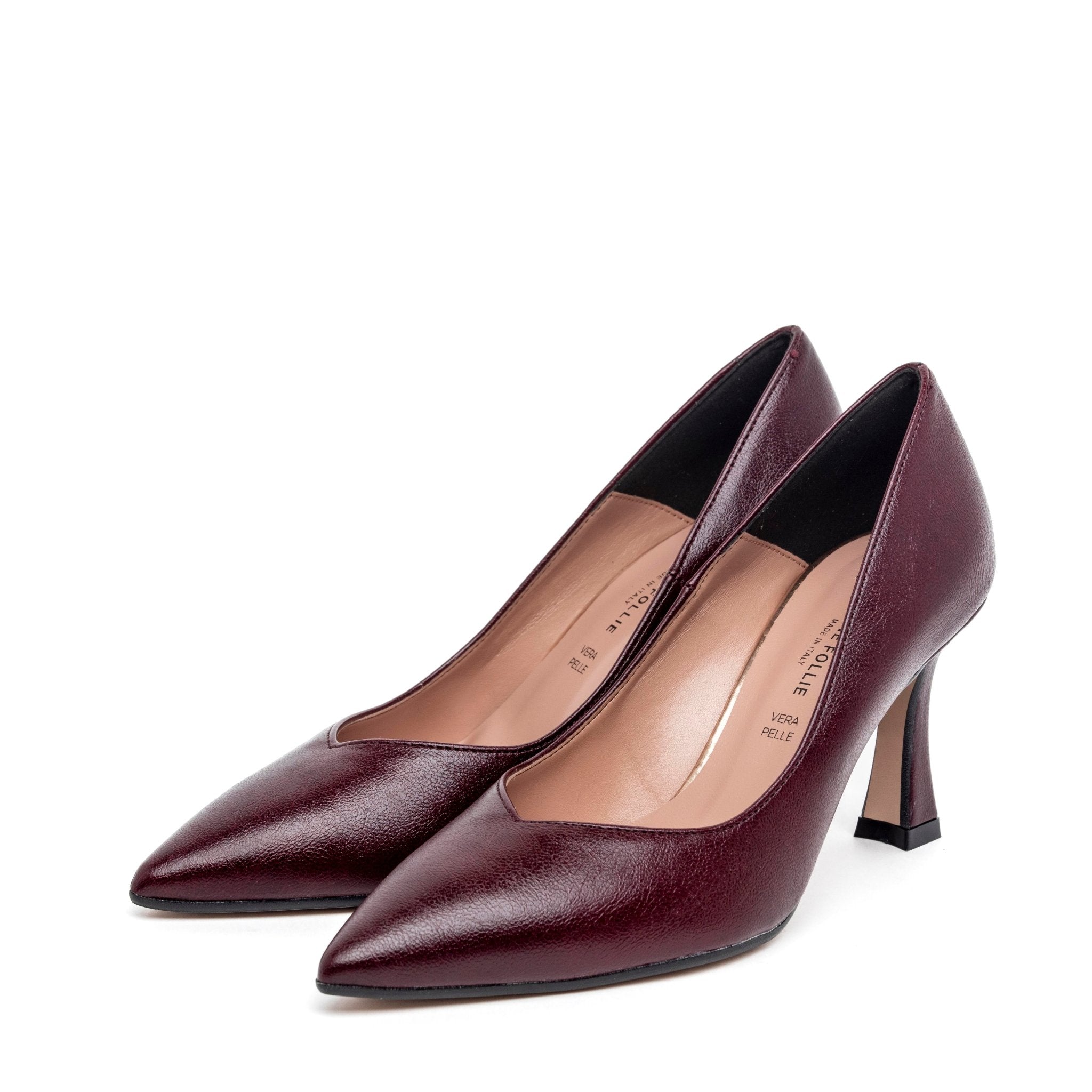 Dècolleté in liz fil bordeaux. - TreemmeCreazioni