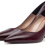 Dècolleté in liz fil bordeaux. - TreemmeCreazioni