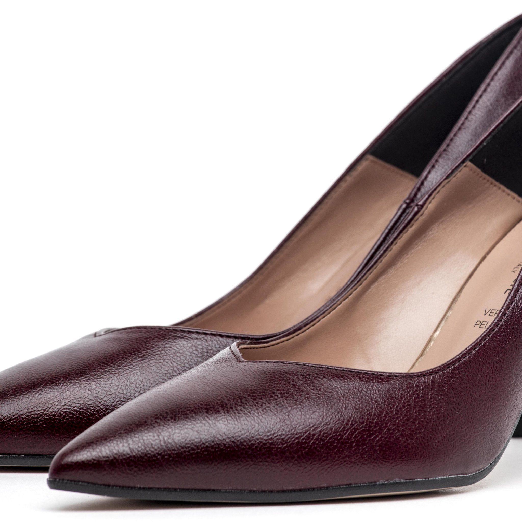 Dècolleté in liz fil bordeaux. - TreemmeCreazioni