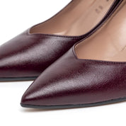 Dècolleté in liz fil bordeaux. - TreemmeCreazioni