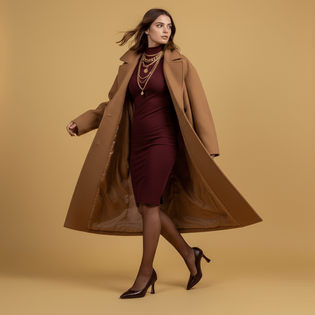 Dècolleté in liz fil bordeaux. - TreemmeCreazioni