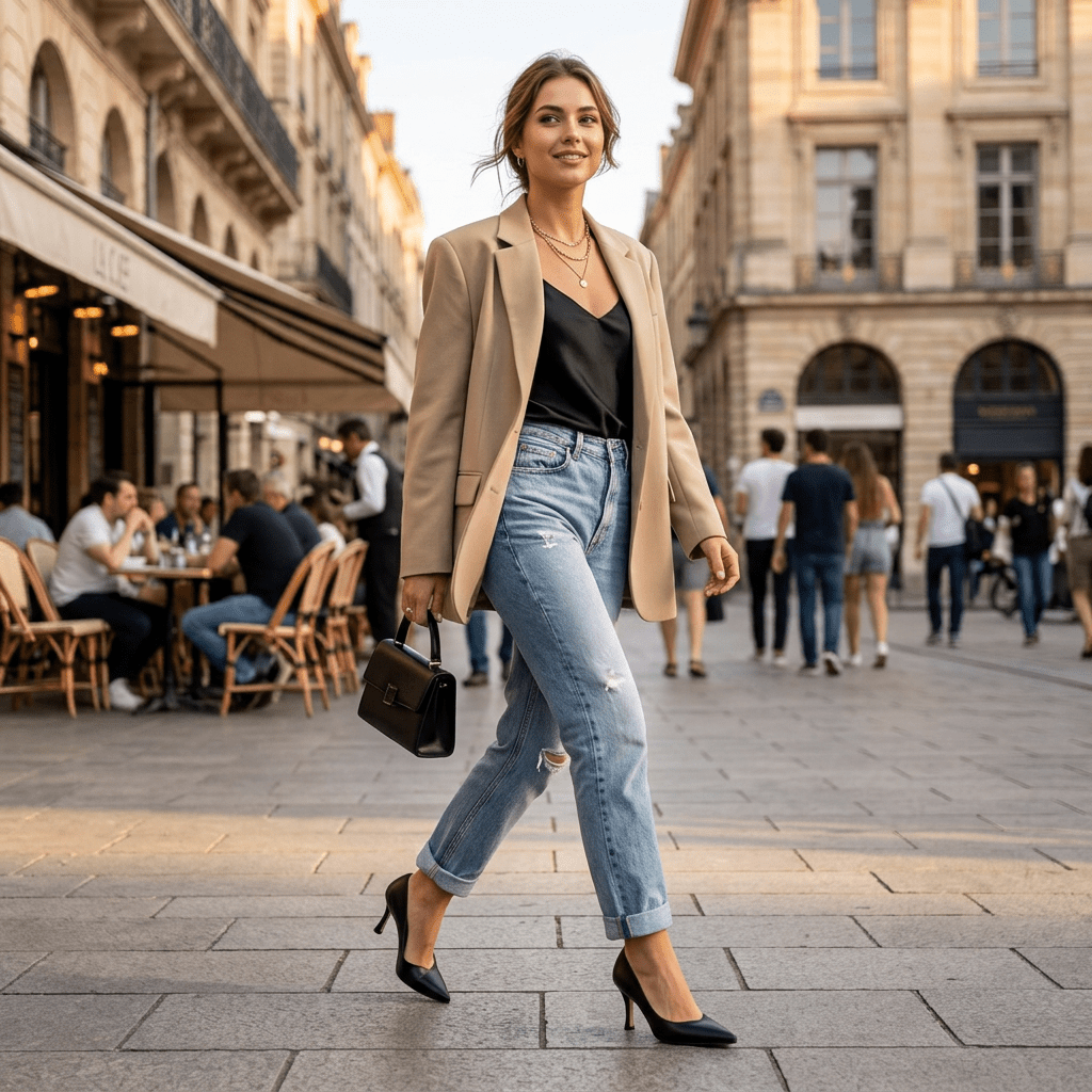 Décolleté in liz nero con scollatura a cuore - TreemmeCreazioni