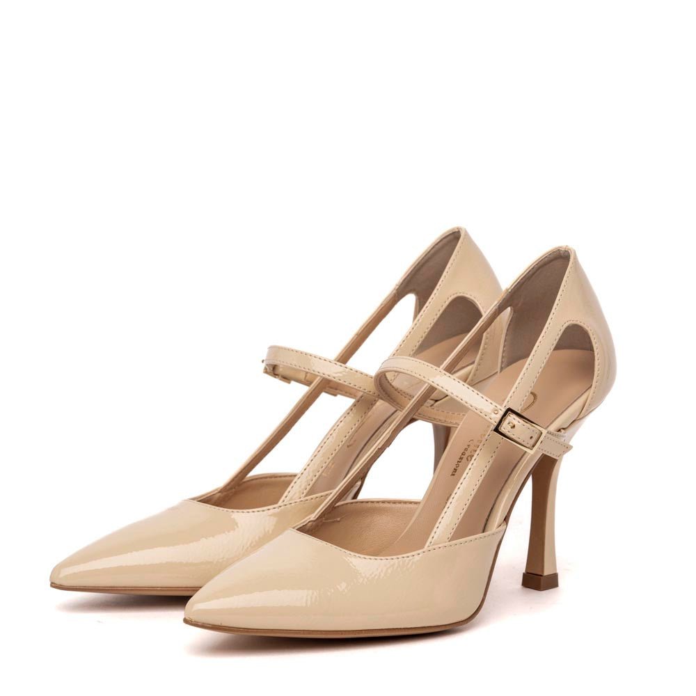 Décolleté in naplak crema - TreemmeCreazioni