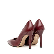 Décolleté in nappa bordeaux con forma a punta - TreemmeCreazioni