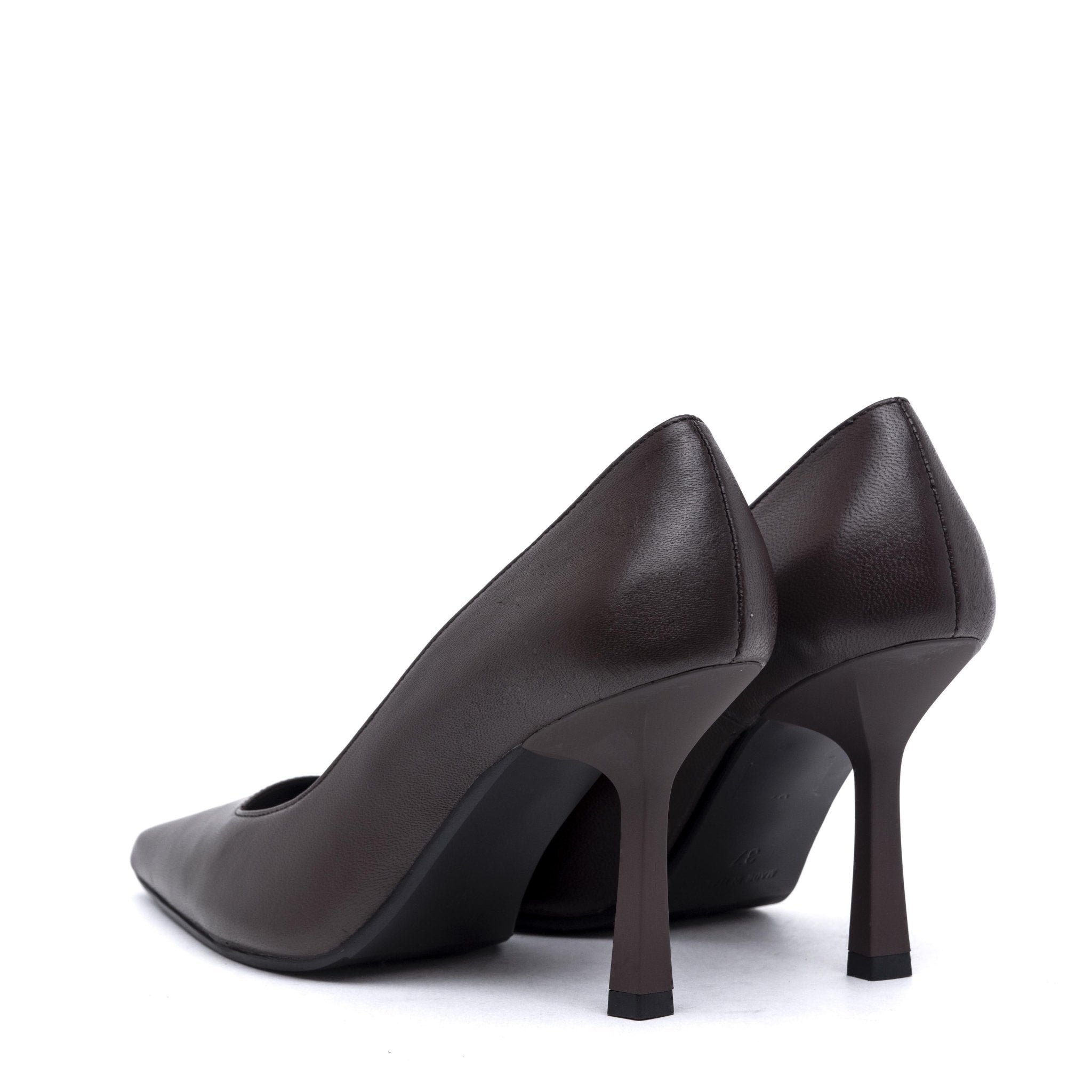 Décolleté in pelle di vitello cioccolato. - TreemmeCreazioni