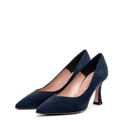 Décolleté in snegg blu navy. - TreemmeCreazioni