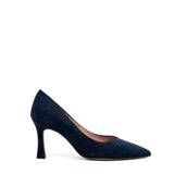 Décolleté in snegg blu navy.