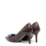 Décolleté in stampa cocco cioccolato con fiocco. - TreemmeCreazioni