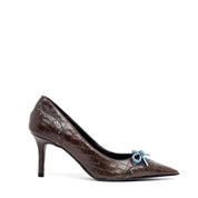 Décolleté in stampa cocco cioccolato con fiocco. - TreemmeCreazioni