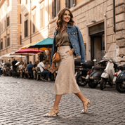 Décolleté in stampa pitone biscotto - TreemmeCreazioni