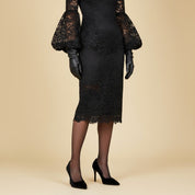 Décolleté in velluto nero con tacco. - TreemmeCreazioni