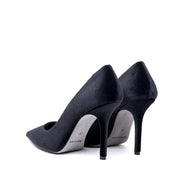 Décolleté in velluto nero con tacco. - TreemmeCreazioni