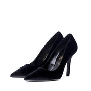 Décolleté in velluto nero con tacco. - TreemmeCreazioni