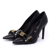 Décolleté nero con maxi fiocco. - TreemmeCreazioni