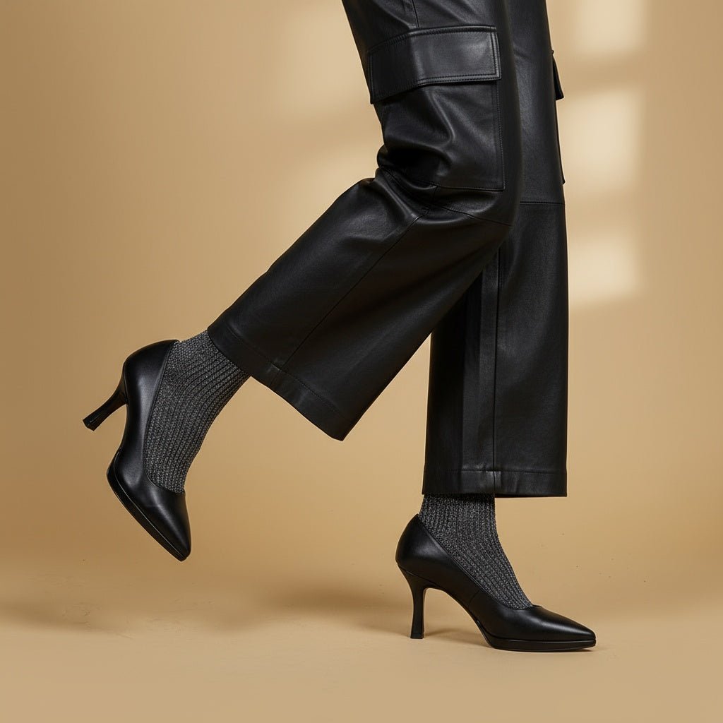 Décolleté nero con plateau. - TreemmeCreazioni