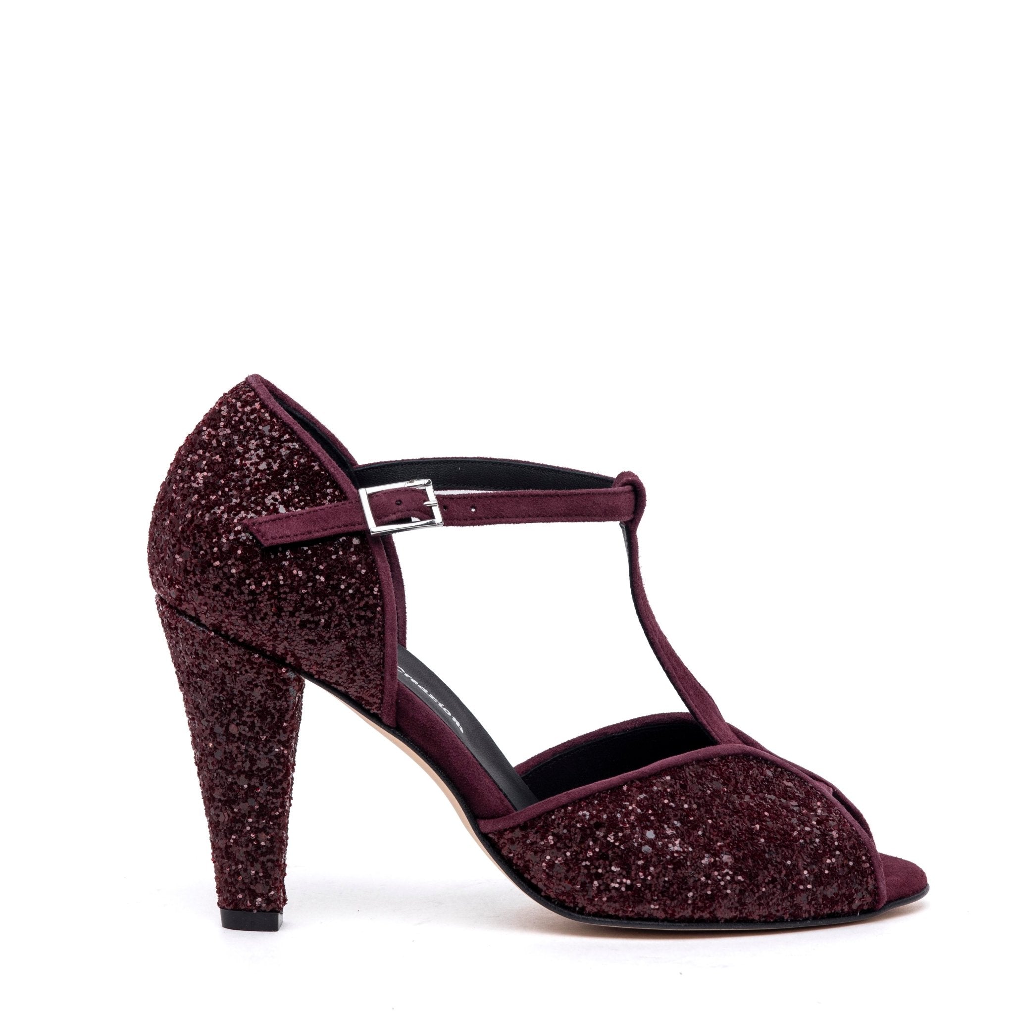 Décolleté open toe con cinturino tanguera. - TreemmeCreazioni