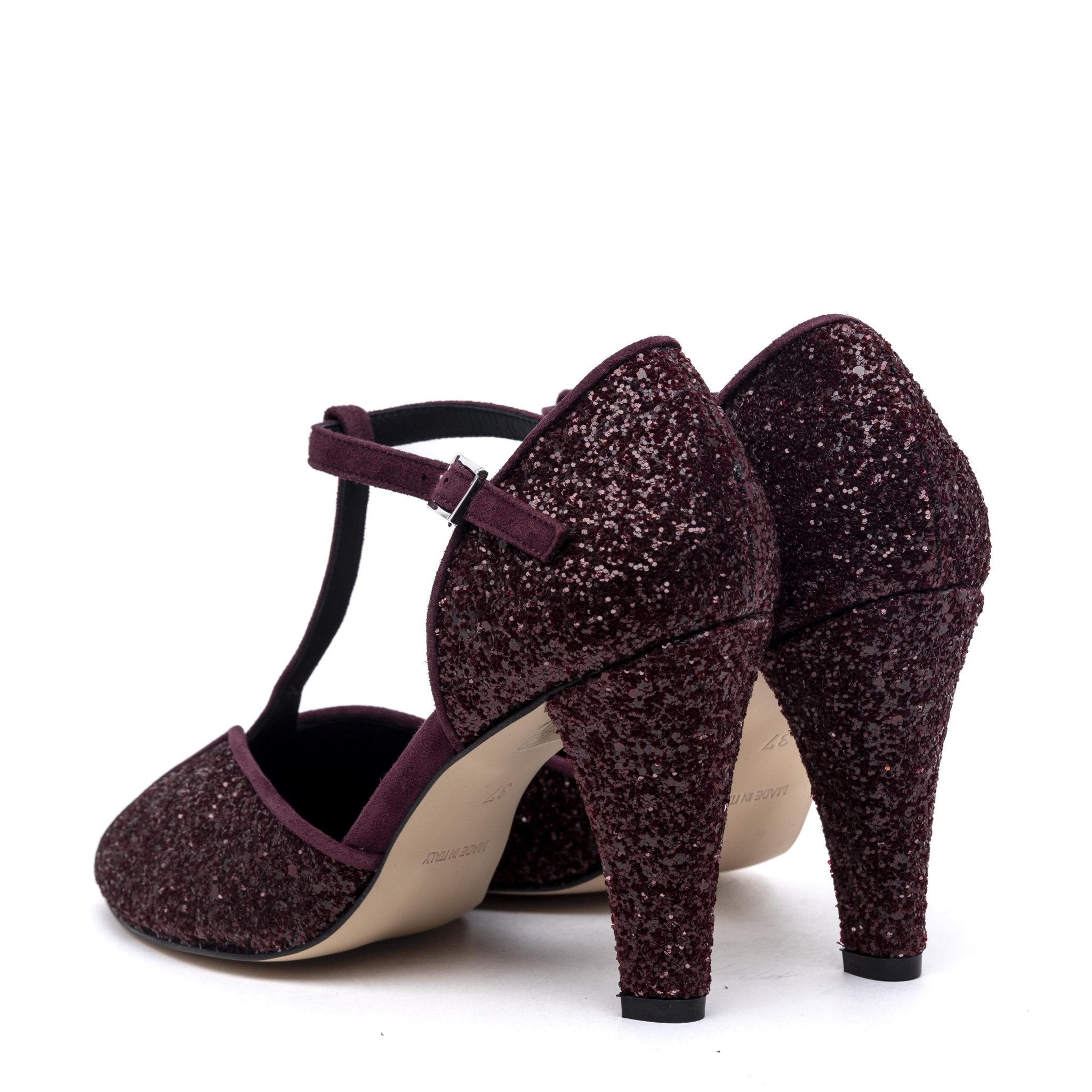 Décolleté open toe con cinturino tanguera. - TreemmeCreazioni