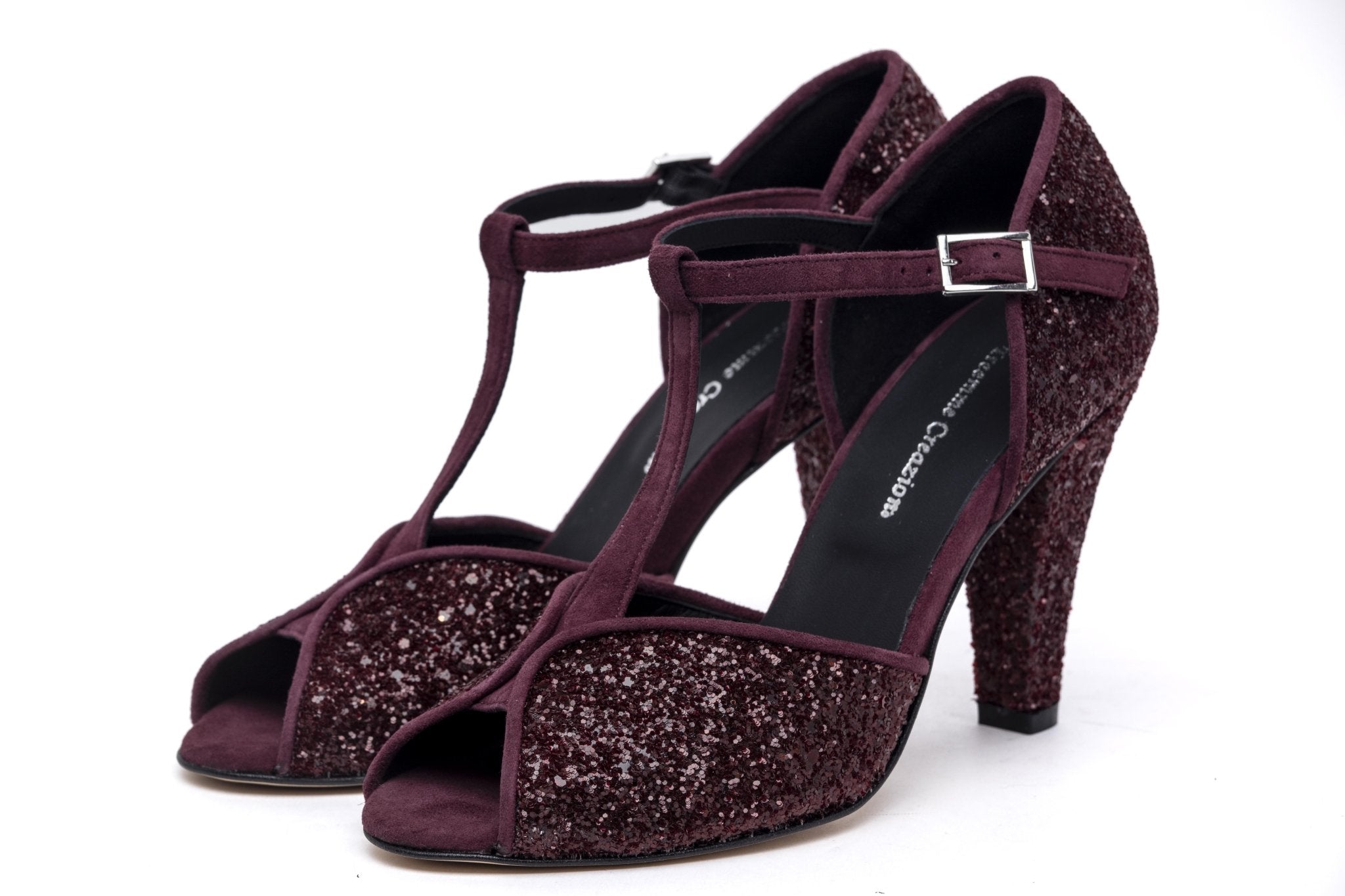 Décolleté open toe con cinturino tanguera. - TreemmeCreazioni