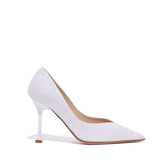 Décolleté Sposa in glitter bianco.