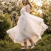 Décolleté Sposa in liz bianco con tacco largo. - TreemmeCreazioni