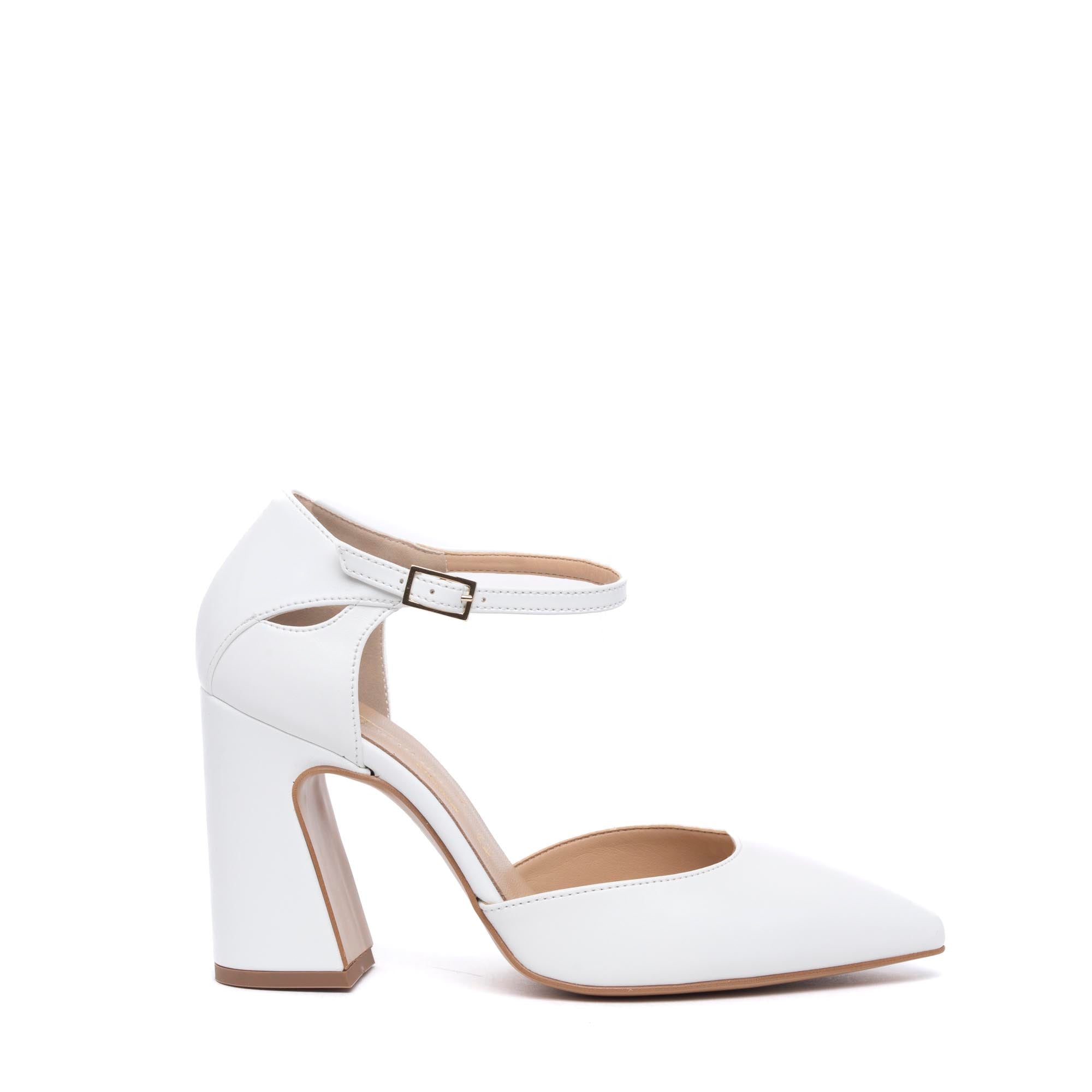 Décolleté Sposa in liz bianco con tacco largo. - TreemmeCreazioni