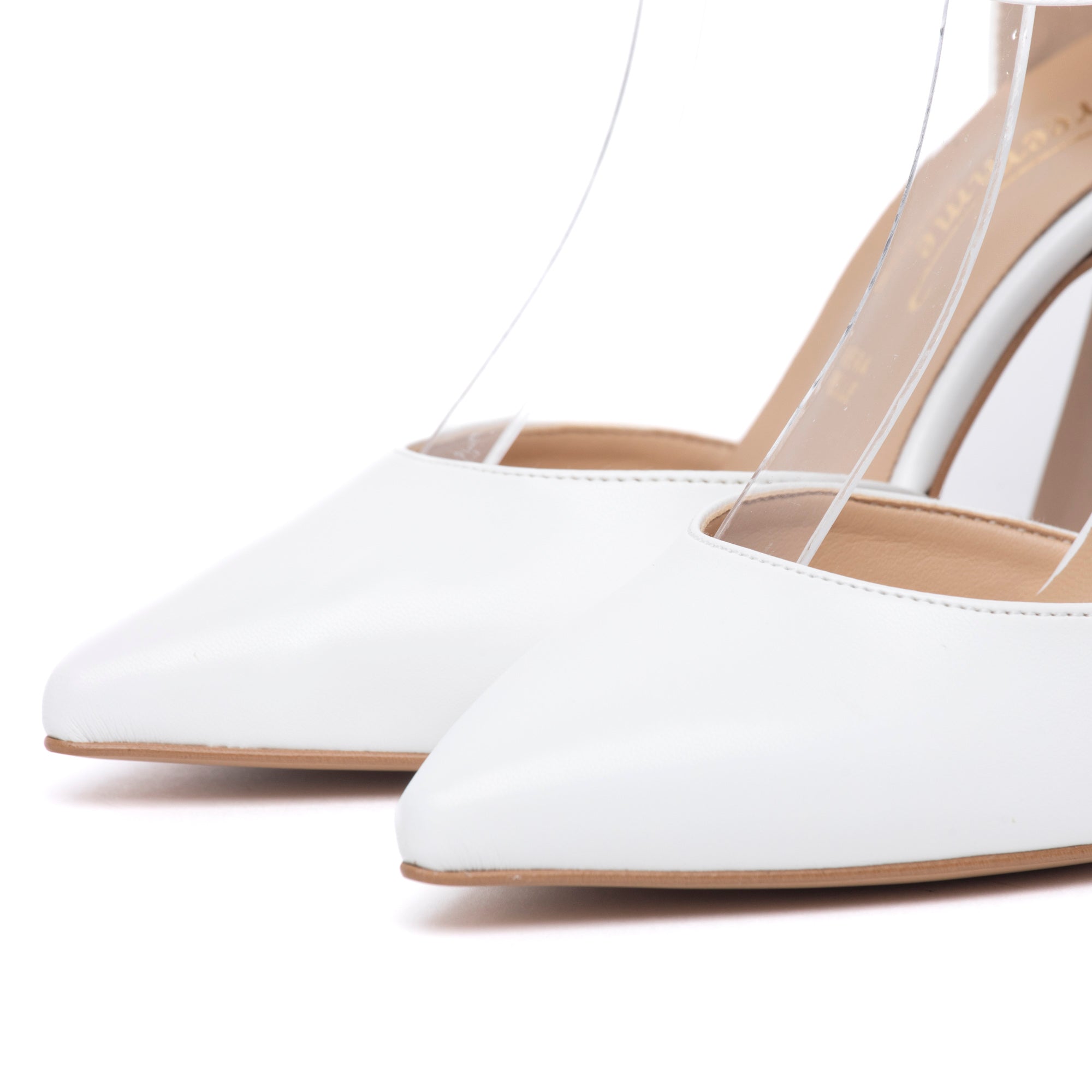 Décolleté Sposa in liz bianco con tacco largo. - TreemmeCreazioni