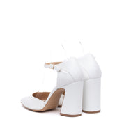 Décolleté Sposa in liz bianco con tacco largo. - TreemmeCreazioni