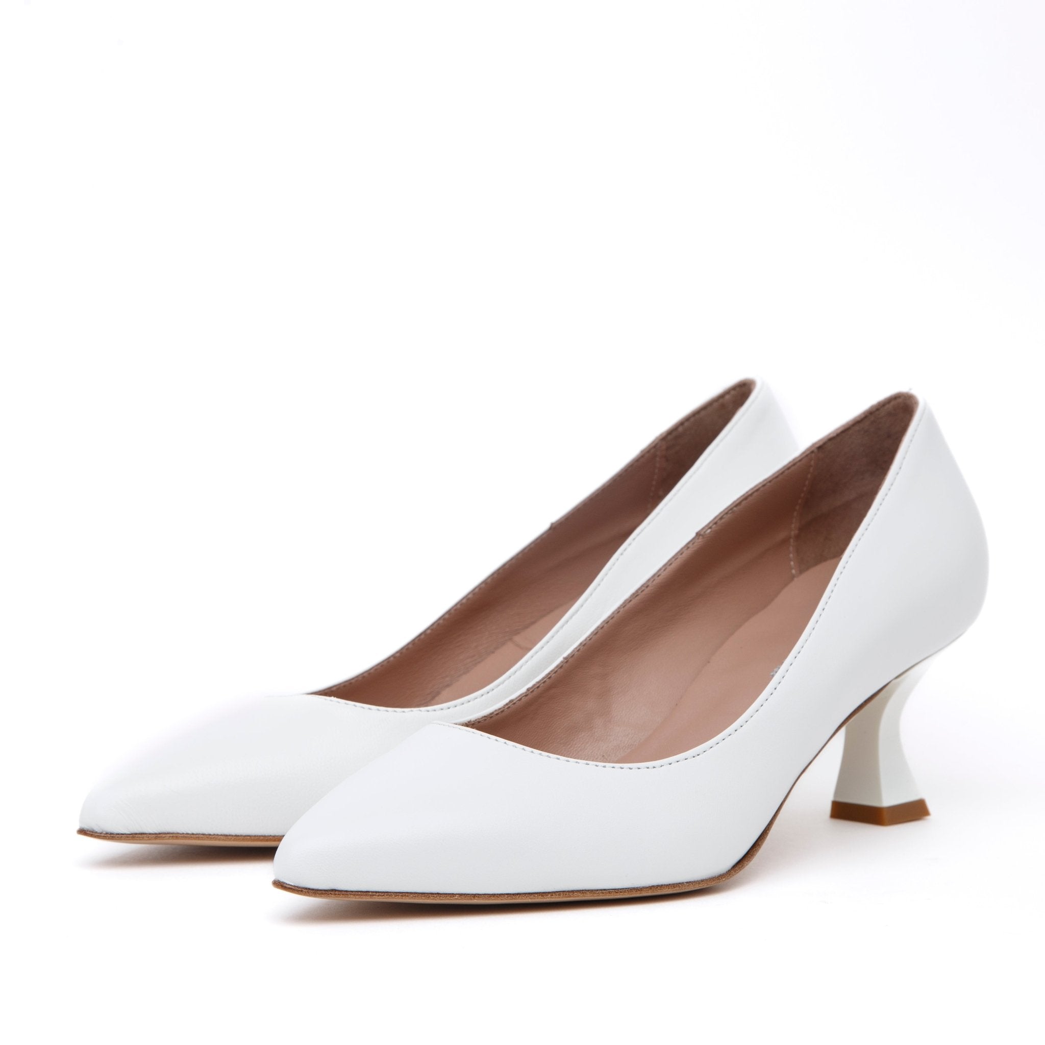 Decollete Sposa in nappa bianca