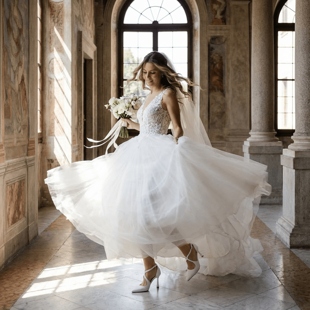 Décolleté Sposa in pelle bianca con incrocio. - TreemmeCreazioni