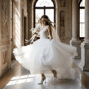 Décolleté Sposa in pelle bianca con incrocio. - TreemmeCreazioni