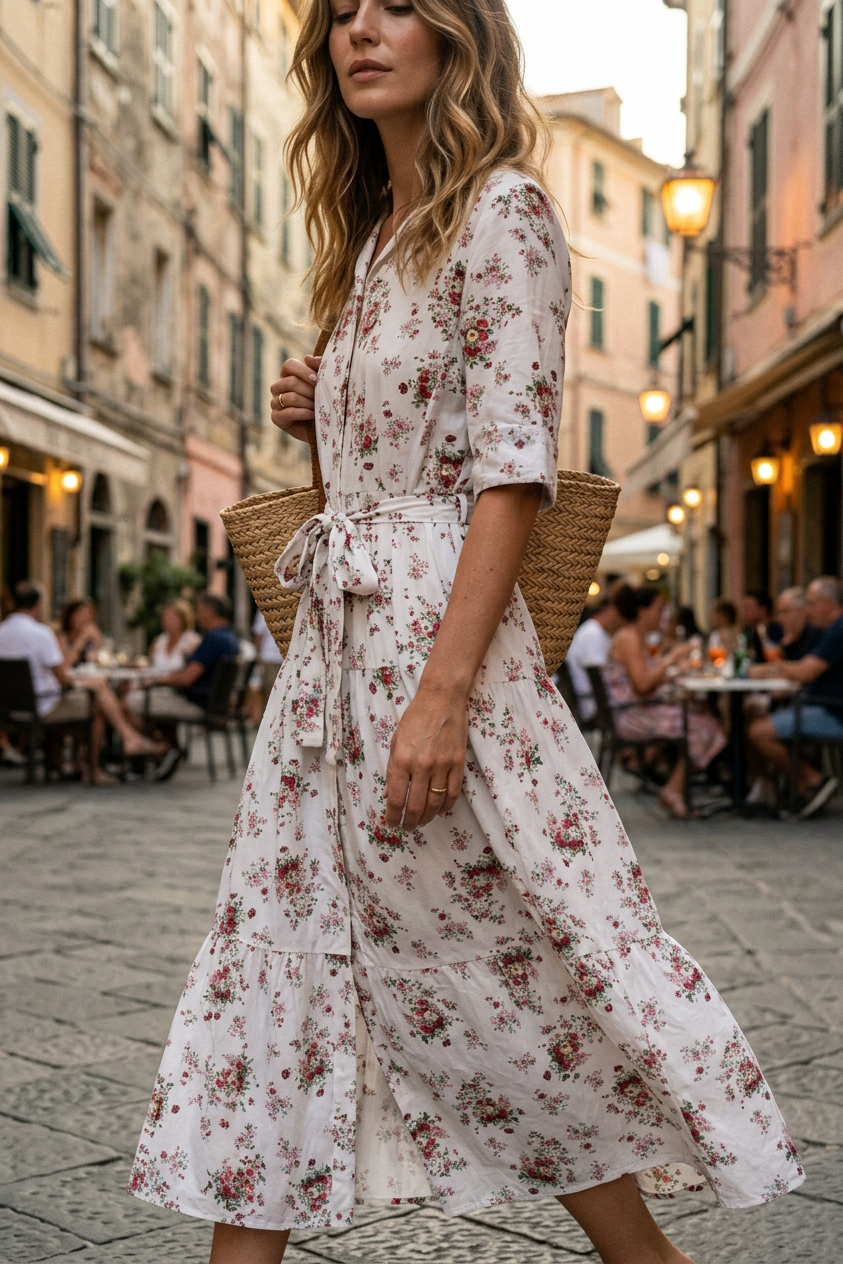 Abito in fantasia provenzale