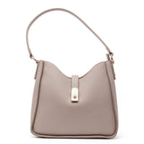 Maxi bag in ecopelle spazzolata tortora.