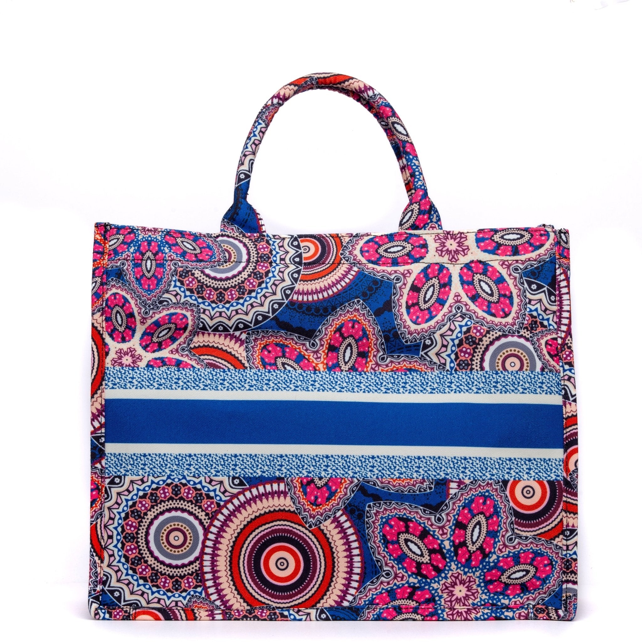 Maxi shopper in cotone con stampa. - TreemmeCreazioni