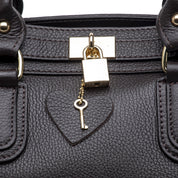 Maxi shopper in pelle bottolata cioccolato. - TreemmeCreazioni