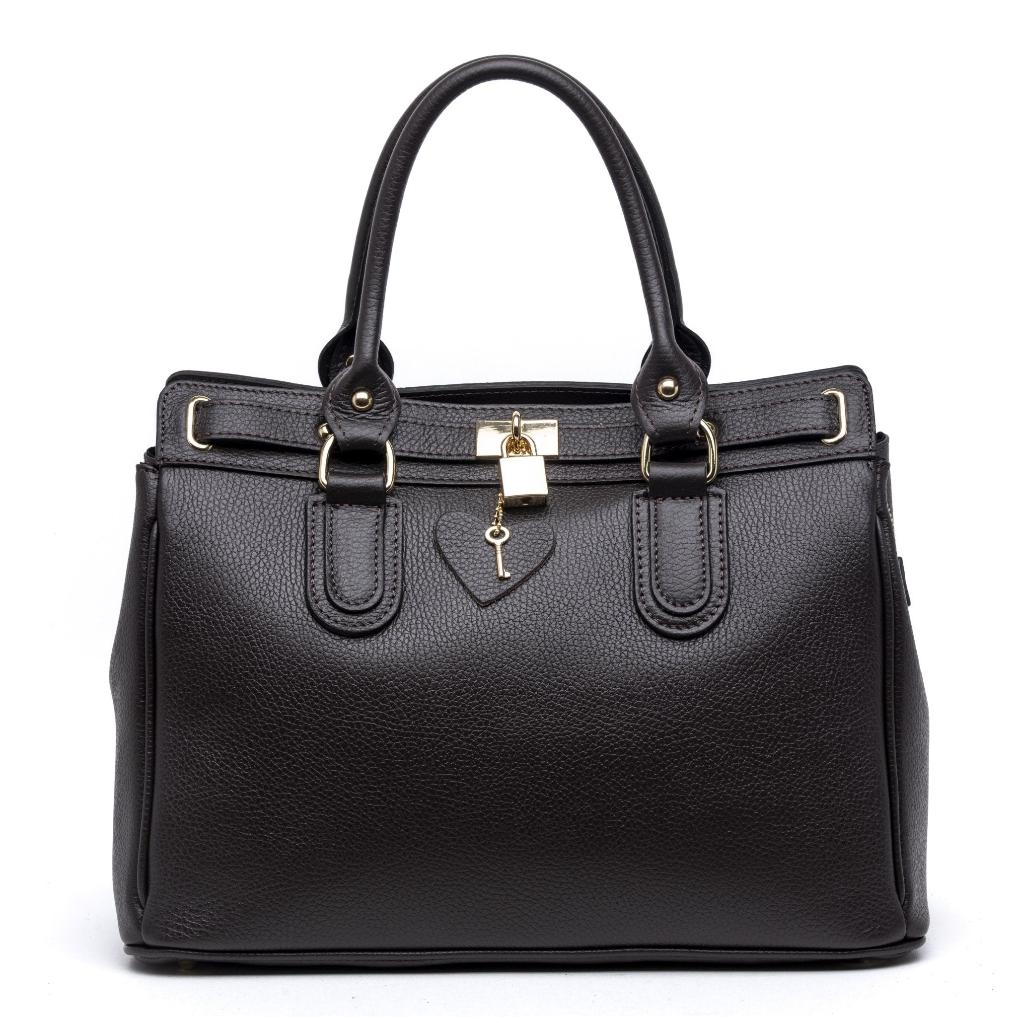 Maxi shopper in pelle bottolata cioccolato. - TreemmeCreazioni