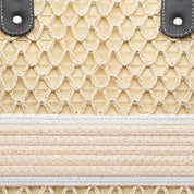 Maxi shopper in rafia intrecciata con fascia - TreemmeCreazioni