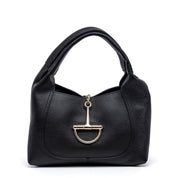 Mini bag a mano in vitello nero. - TreemmeCreazioni