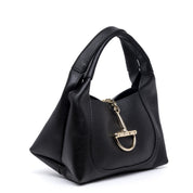 Mini bag a mano in vitello nero. - TreemmeCreazioni