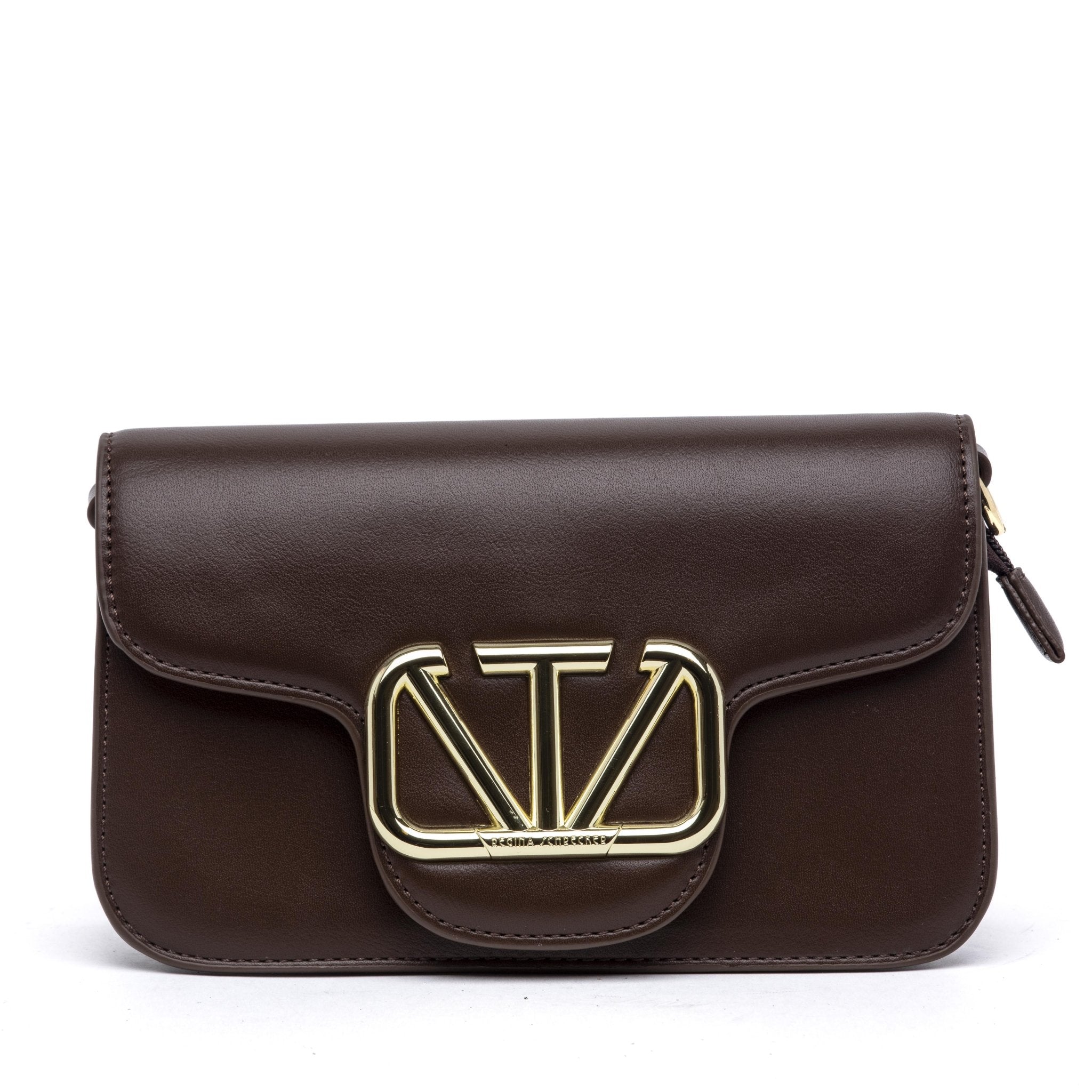 Mini bag color cioccolato con accessorio. - TreemmeCreazioni